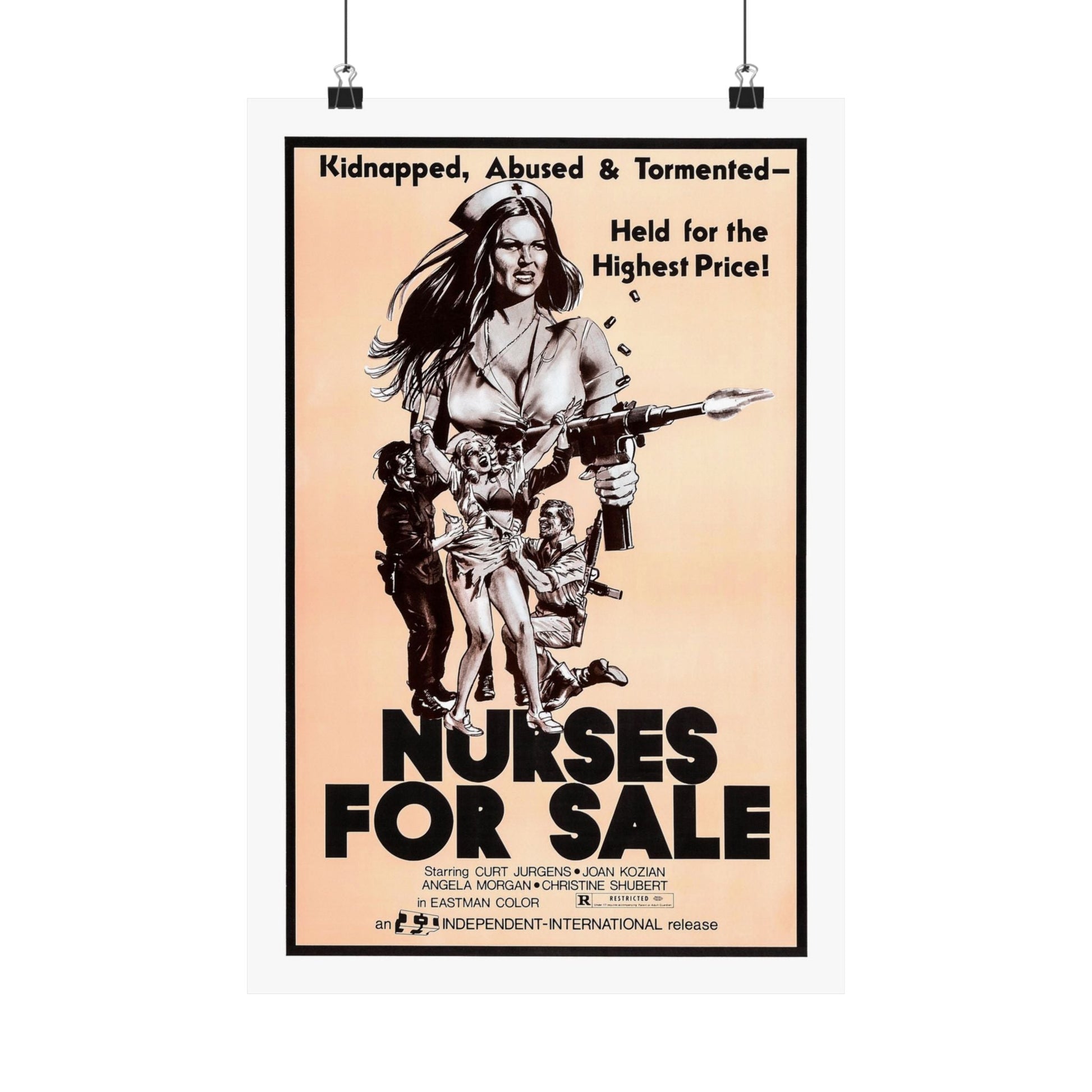 NURSES FOR SALE 1971 - Paper Movie Poster-12″ x 18″-The Sticker Space