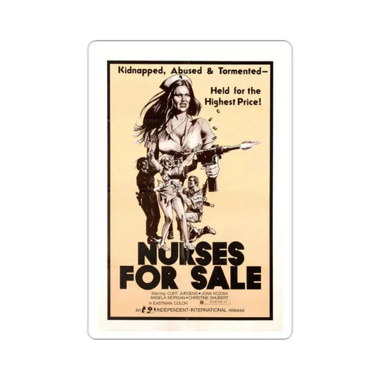 Nurses for Sale 1977 Movie Poster STICKER Vinyl Die-Cut Decal 2 Inch - The Sticker Space