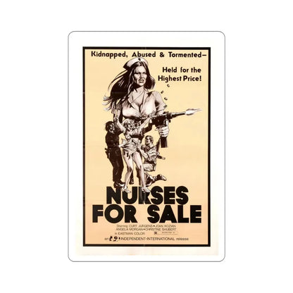 Nurses for Sale 1977 Movie Poster STICKER Vinyl Die-Cut Decal 6 Inch - The Sticker Space