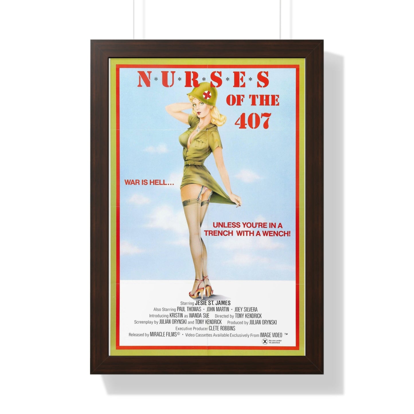 NURSES OF 407 (2) 1982 - Framed Movie Poster-16″ x 24″-The Sticker Space