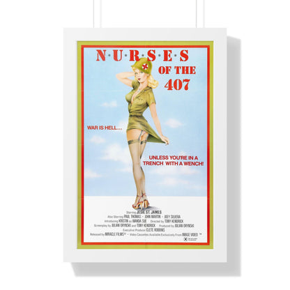 NURSES OF 407 (2) 1982 - Framed Movie Poster-16″ x 24″-The Sticker Space