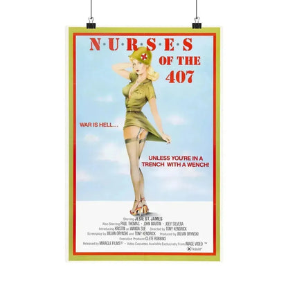 NURSES OF 407 (2) 1982 - Paper Movie Poster 12″ x 18″ Matte - The Sticker Space