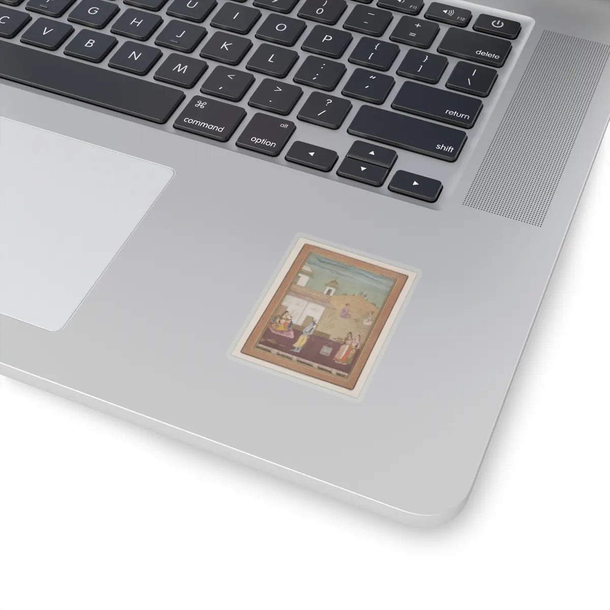 Nuruddin - Page from a Dispersed Rasikapriya (Lover's Breviary) - 1685 v1 - STICKER Vinyl Kiss-Cut Decal