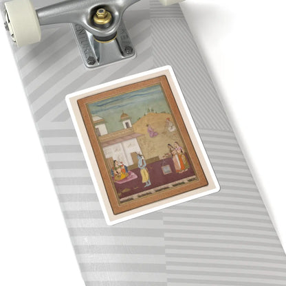 Nuruddin - Page from a Dispersed Rasikapriya (Lover's Breviary) - 1685 v1 - STICKER Vinyl Kiss-Cut Decal
