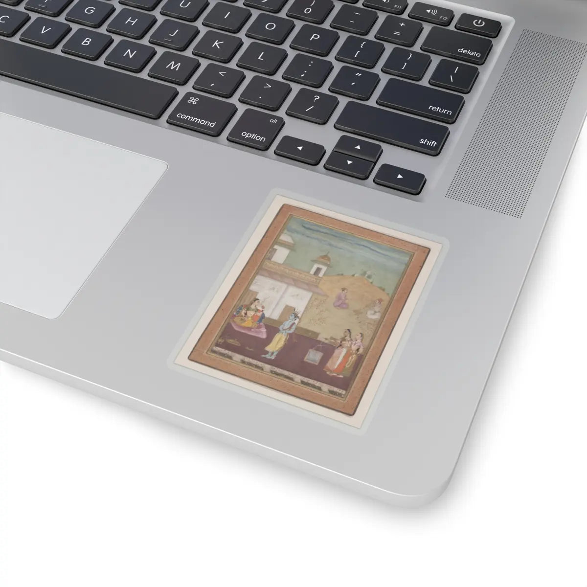 Nuruddin - Page from a Dispersed Rasikapriya (Lover's Breviary) - 1685 v1 - STICKER Vinyl Kiss-Cut Decal