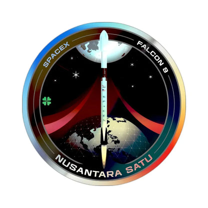 Nusantara Satu (SpaceX) Holographic STICKER Die-Cut Vinyl Decal - The Sticker Space