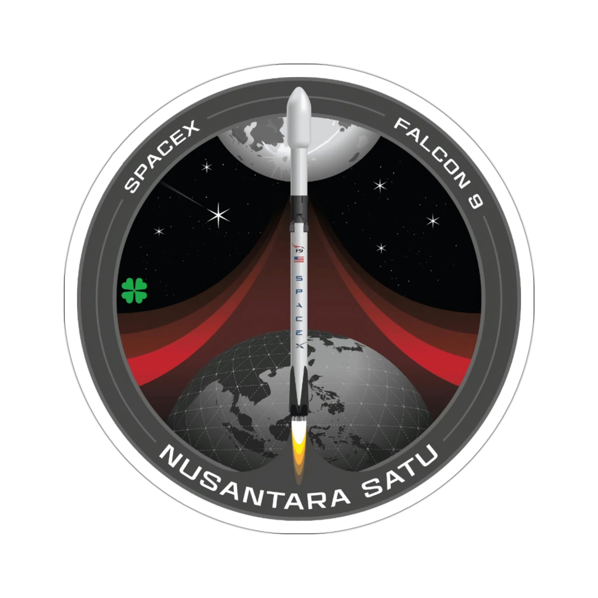 Nusantara Satu (SpaceX) STICKER Vinyl Die-Cut Decal-3 Inch-The Sticker Space