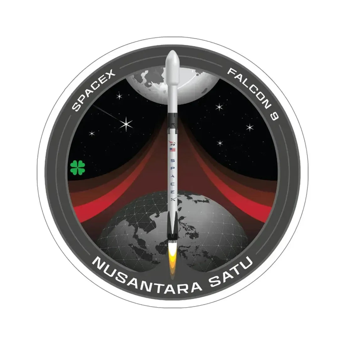 Nusantara Satu (SpaceX) STICKER Vinyl Die-Cut Decal 6 Inch - The Sticker Space