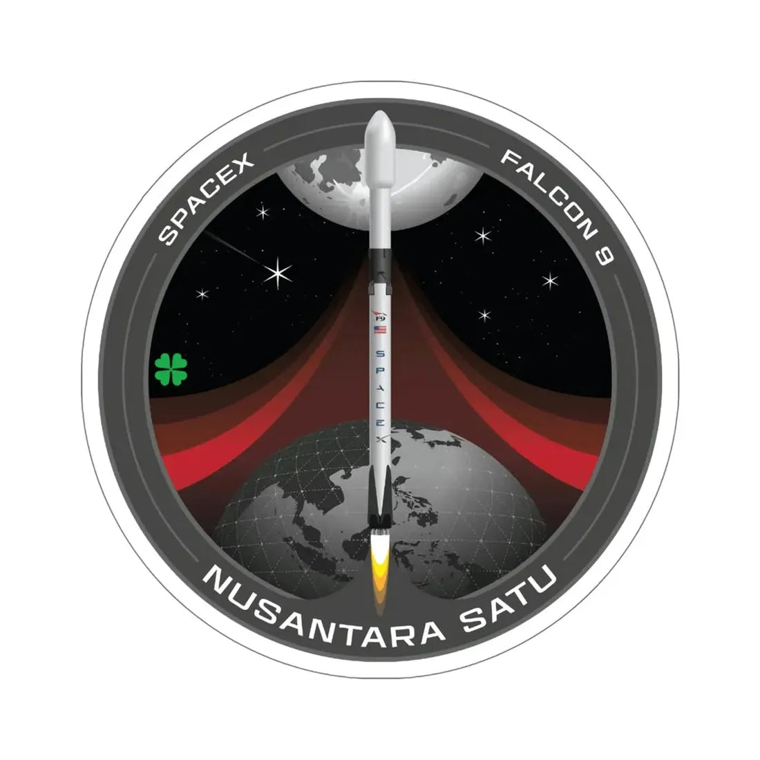Nusantara Satu (SpaceX) STICKER Vinyl Die-Cut Decal - The Sticker Space