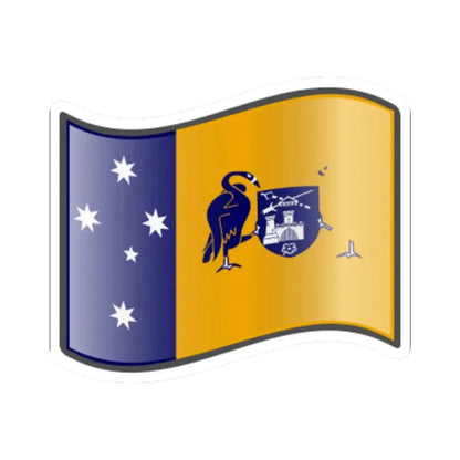 Nuvola ACT flag (Australia) STICKER Vinyl Kiss-Cut Decal 6 Inch White - The Sticker Space