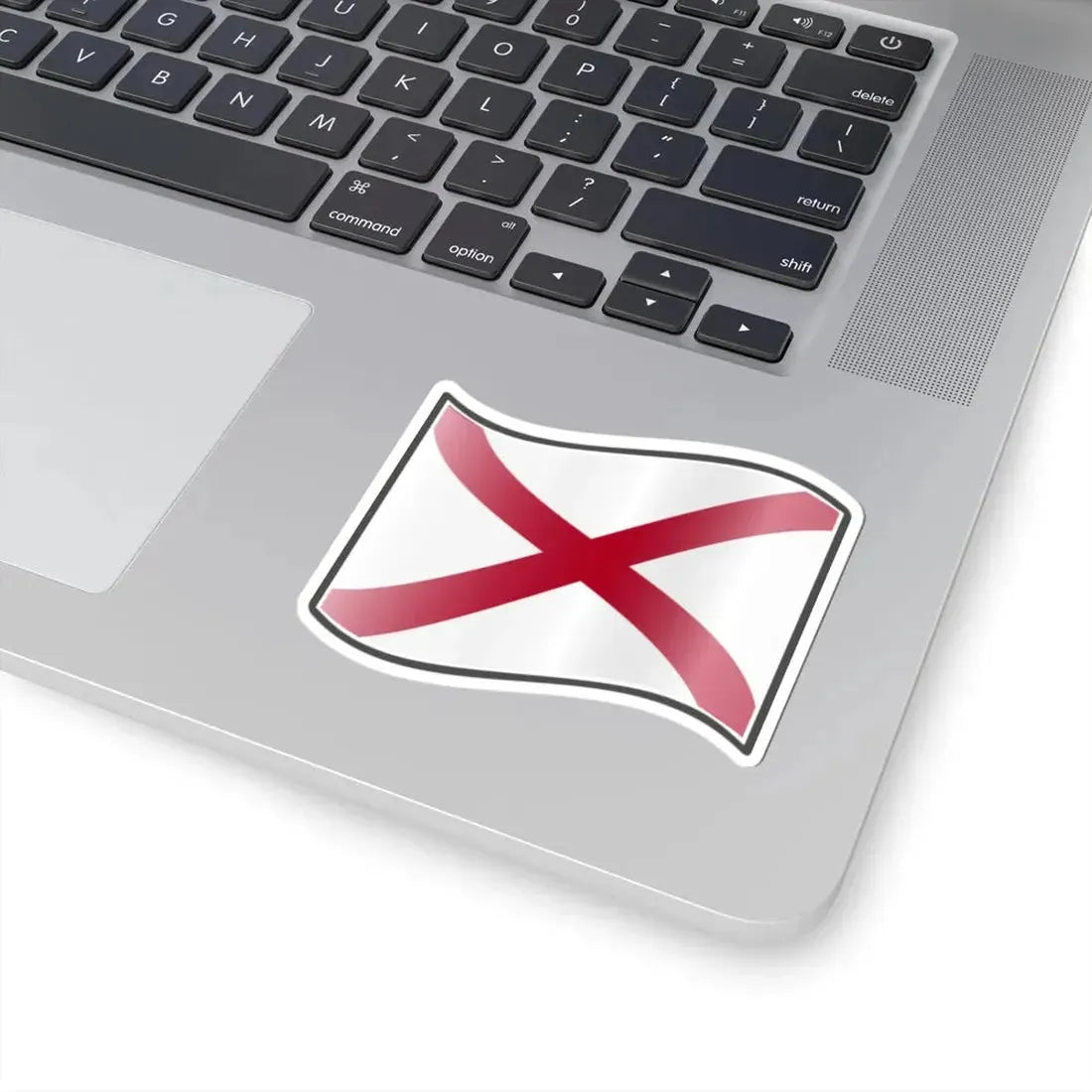Nuvola Alabama flag (United States) STICKER Vinyl Kiss-Cut Decal - The Sticker Space