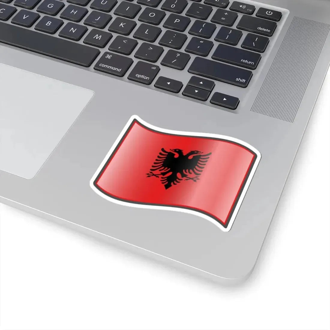Nuvola Albanian flag (Albania) STICKER Vinyl Kiss-Cut Decal - The Sticker Space