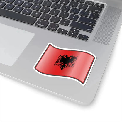 Nuvola Albanian flag (Albania) STICKER Vinyl Kiss-Cut Decal - The Sticker Space