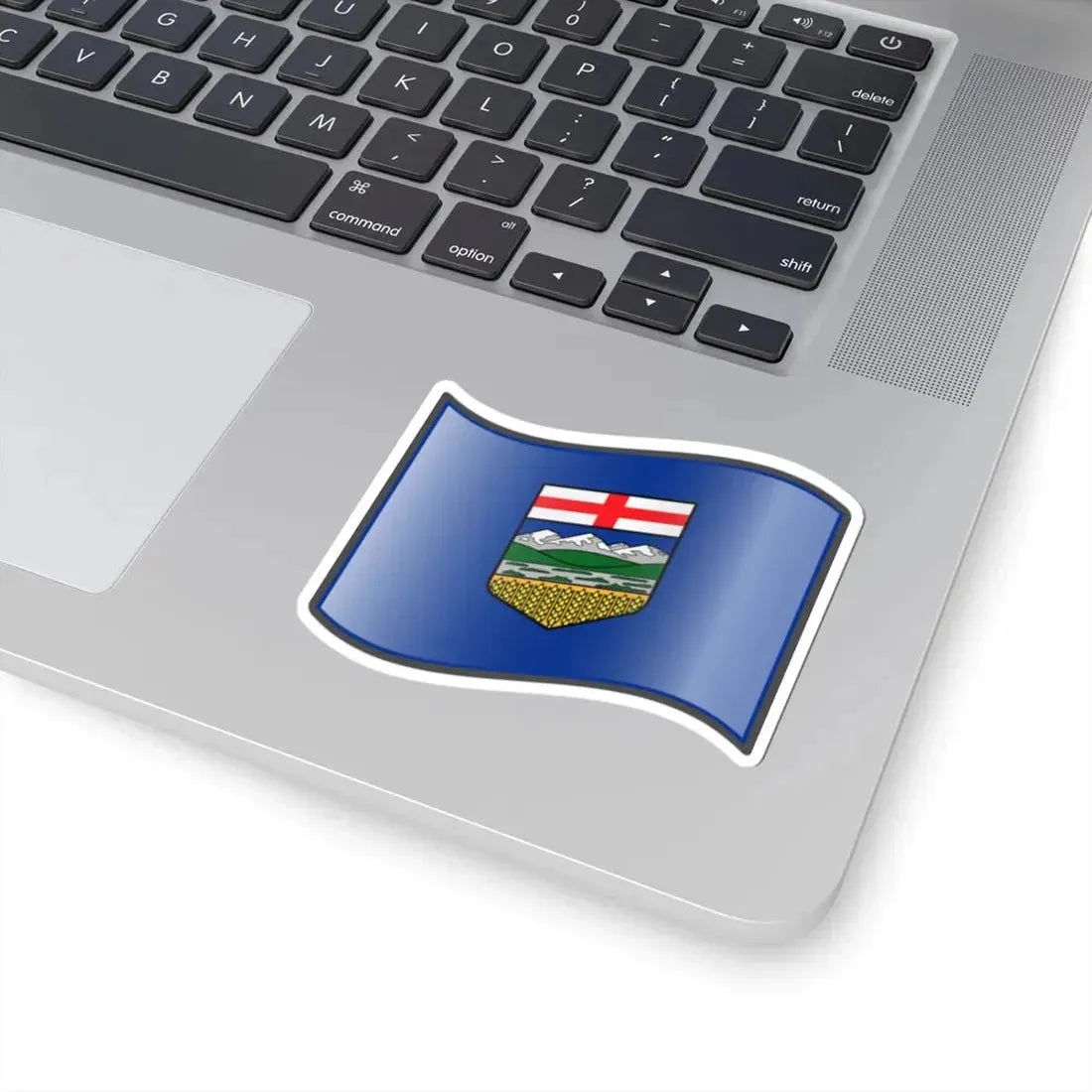 Nuvola Alberta flag (Canada) STICKER Vinyl Kiss-Cut Decal - The Sticker Space