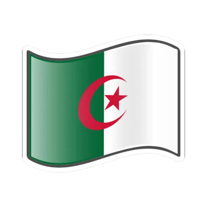 Nuvola Algerian flag (Algeria) STICKER Vinyl Kiss-Cut Decal 6 Inch White - The Sticker Space