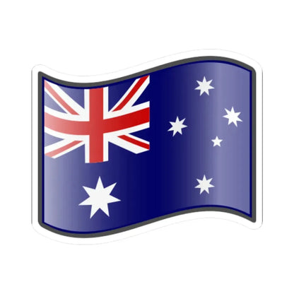 Nuvola Australian flag (Australia) STICKER Vinyl Kiss-Cut Decal 3 Inch White - The Sticker Space