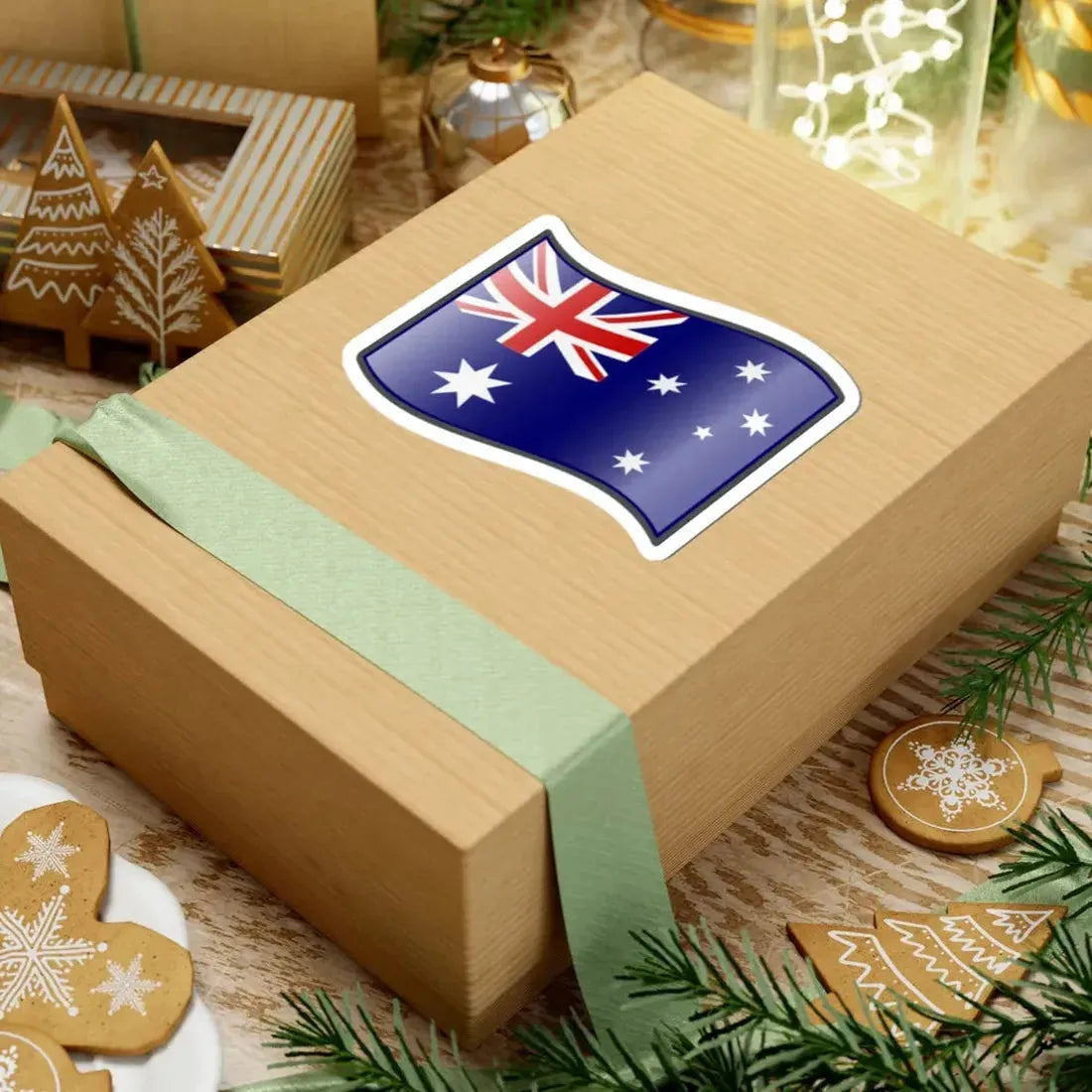 Nuvola Australian flag (Australia) STICKER Vinyl Kiss-Cut Decal - The Sticker Space