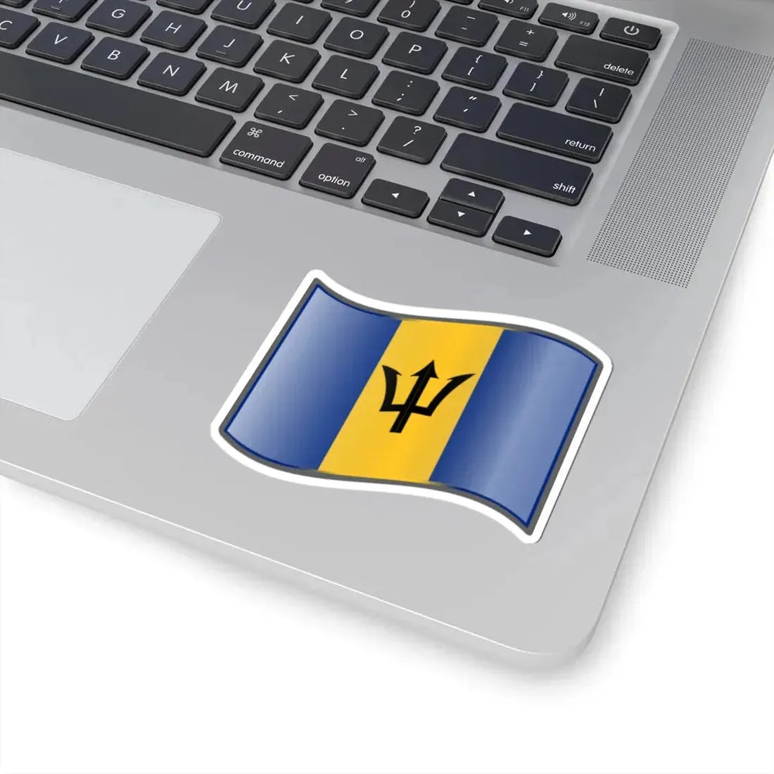 Nuvola Barbados flag (Barbados) STICKER Vinyl Kiss-Cut Decal - The Sticker Space