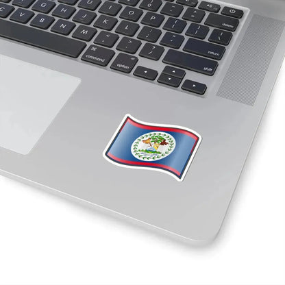 Nuvola Belizean flag (Belize) STICKER Vinyl Kiss-Cut Decal - The Sticker Space