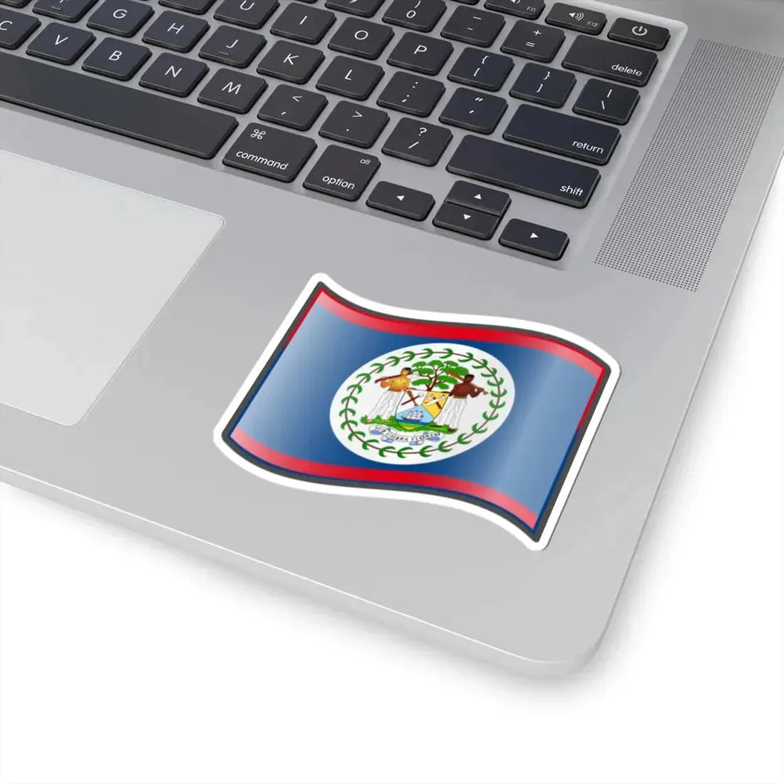 Nuvola Belizean flag (Belize) STICKER Vinyl Kiss-Cut Decal - The Sticker Space