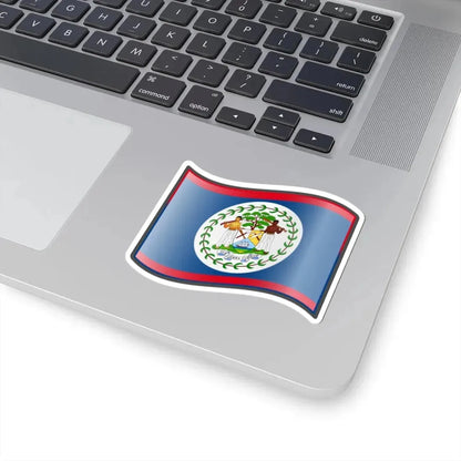Nuvola Belizean flag (Belize) STICKER Vinyl Kiss-Cut Decal - The Sticker Space