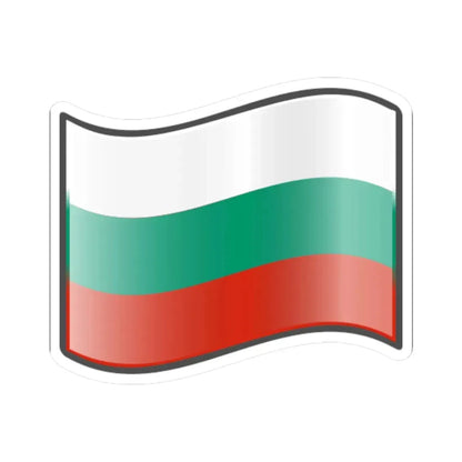 Nuvola Bulgarian flag (Bulgaria) STICKER Vinyl Kiss-Cut Decal 4 Inch White - The Sticker Space
