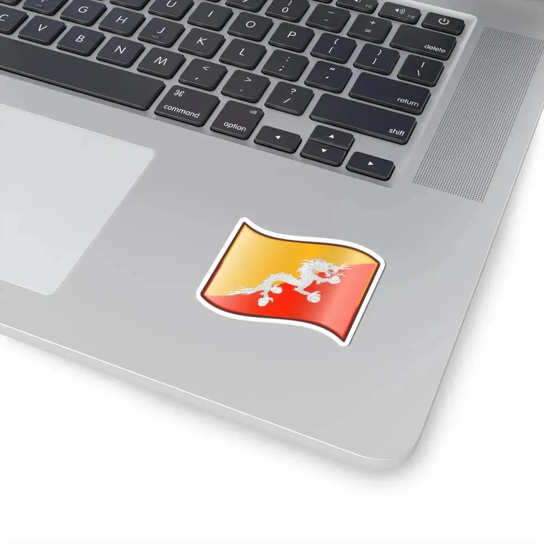 Nuvola Buthanese flag (Bhutan) STICKER Vinyl Kiss-Cut Decal - The Sticker Space