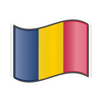 Nuvola Chadian flag (Chad) STICKER Vinyl Kiss-Cut Decal 3 Inch White - The Sticker Space