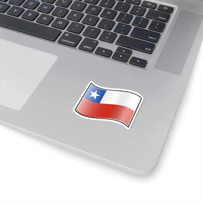 Nuvola Chile flag (Chile) STICKER Vinyl Kiss-Cut Decal - The Sticker Space