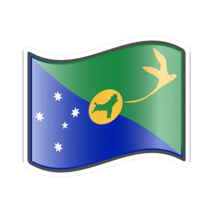 Nuvola Christmas flag (Australia) STICKER Vinyl Kiss-Cut Decal 6 Inch White - The Sticker Space