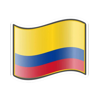 Nuvola Colombian flag (Colombia) STICKER Vinyl Kiss-Cut Decal 3 Inch White - The Sticker Space