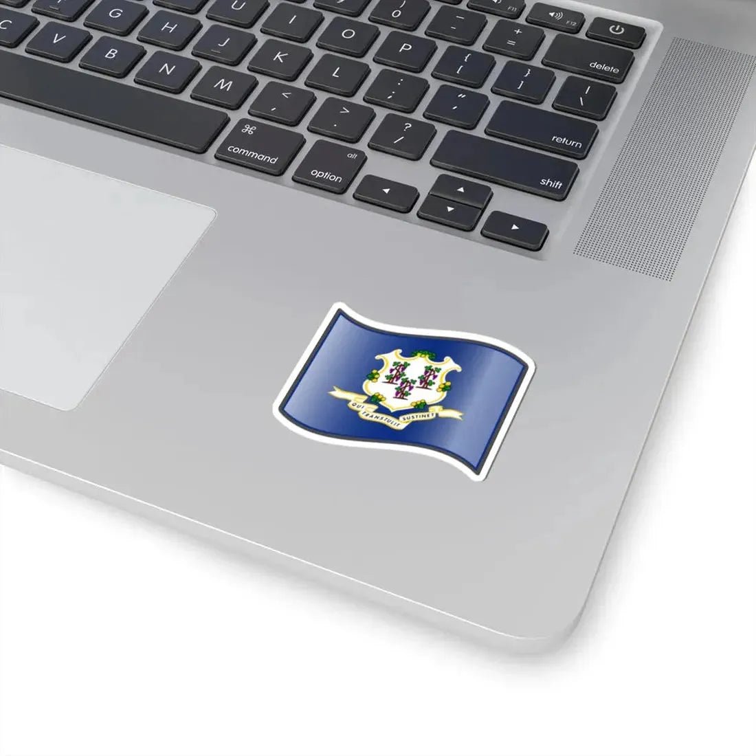 Nuvola Connecticut flag (United States) STICKER Vinyl Kiss-Cut Decal - The Sticker Space