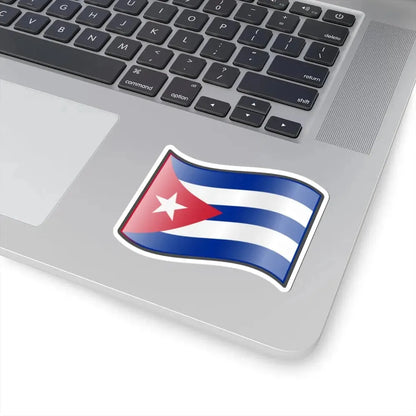 Nuvola Cuban flag (Cuba) STICKER Vinyl Kiss-Cut Decal - The Sticker Space