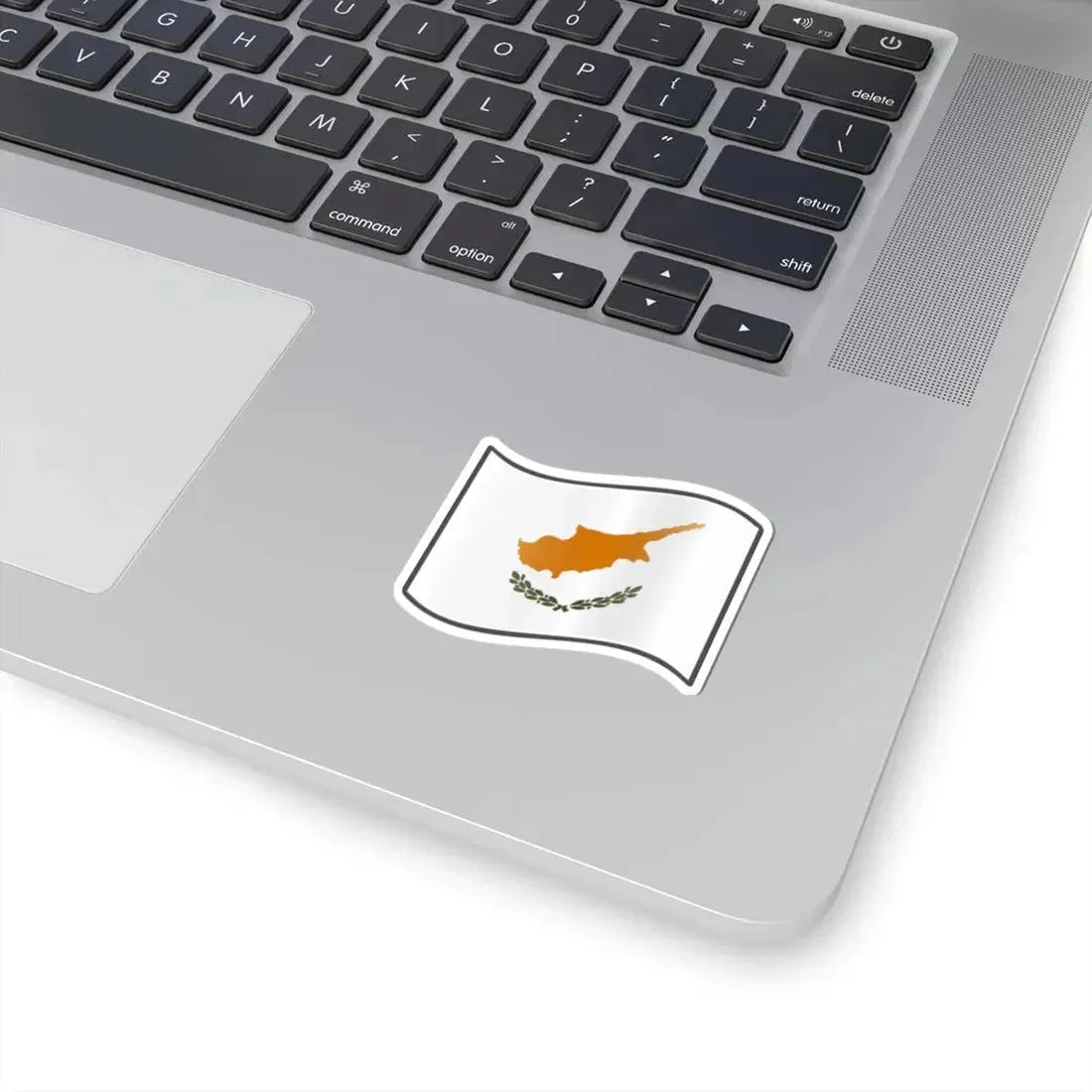 Nuvola Cypriot flag (Cyprus) STICKER Vinyl Kiss-Cut Decal - The Sticker Space