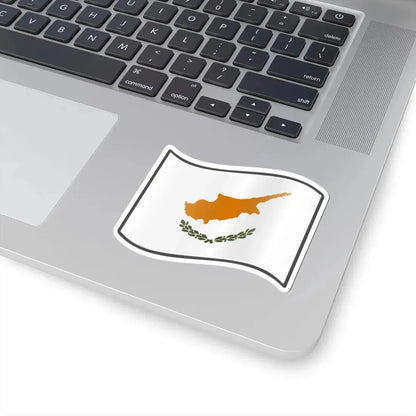 Nuvola Cypriot flag (Cyprus) STICKER Vinyl Kiss-Cut Decal - The Sticker Space