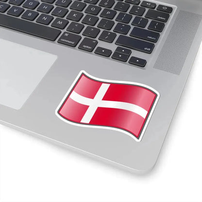Nuvola Danish flag (Denmark) STICKER Vinyl Kiss-Cut Decal - The Sticker Space