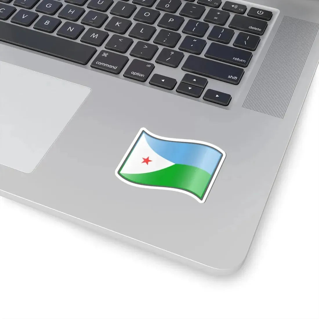 Nuvola Djiboutian flag (Djibouti) STICKER Vinyl Kiss-Cut Decal - The Sticker Space