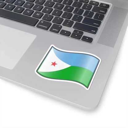 Nuvola Djiboutian flag (Djibouti) STICKER Vinyl Kiss-Cut Decal - The Sticker Space