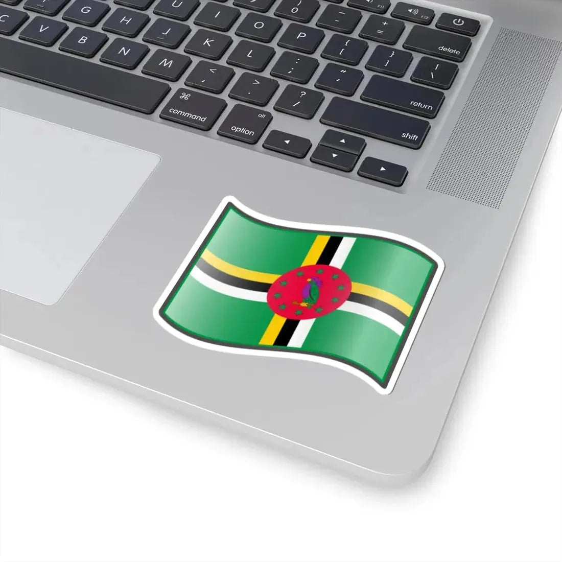 Nuvola Dominiquais flag (Dominica) STICKER Vinyl Kiss-Cut Decal - The Sticker Space