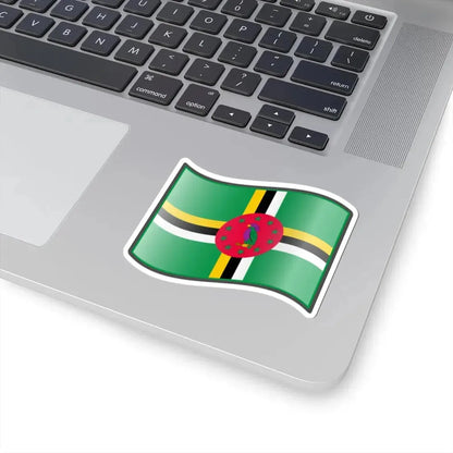 Nuvola Dominiquais flag (Dominica) STICKER Vinyl Kiss-Cut Decal - The Sticker Space