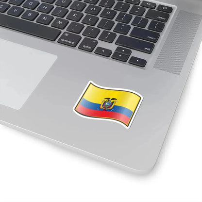 Nuvola Ecuadorian flag (Ecuador) STICKER Vinyl Kiss-Cut Decal - The Sticker Space
