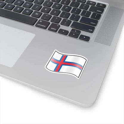 Nuvola Faroese flag STICKER Vinyl Kiss-Cut Decal - The Sticker Space