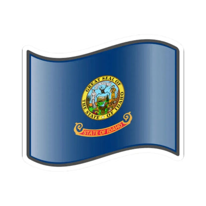 Nuvola Idaho flag (United States) STICKER Vinyl Kiss-Cut Decal 2 Inch White - The Sticker Space