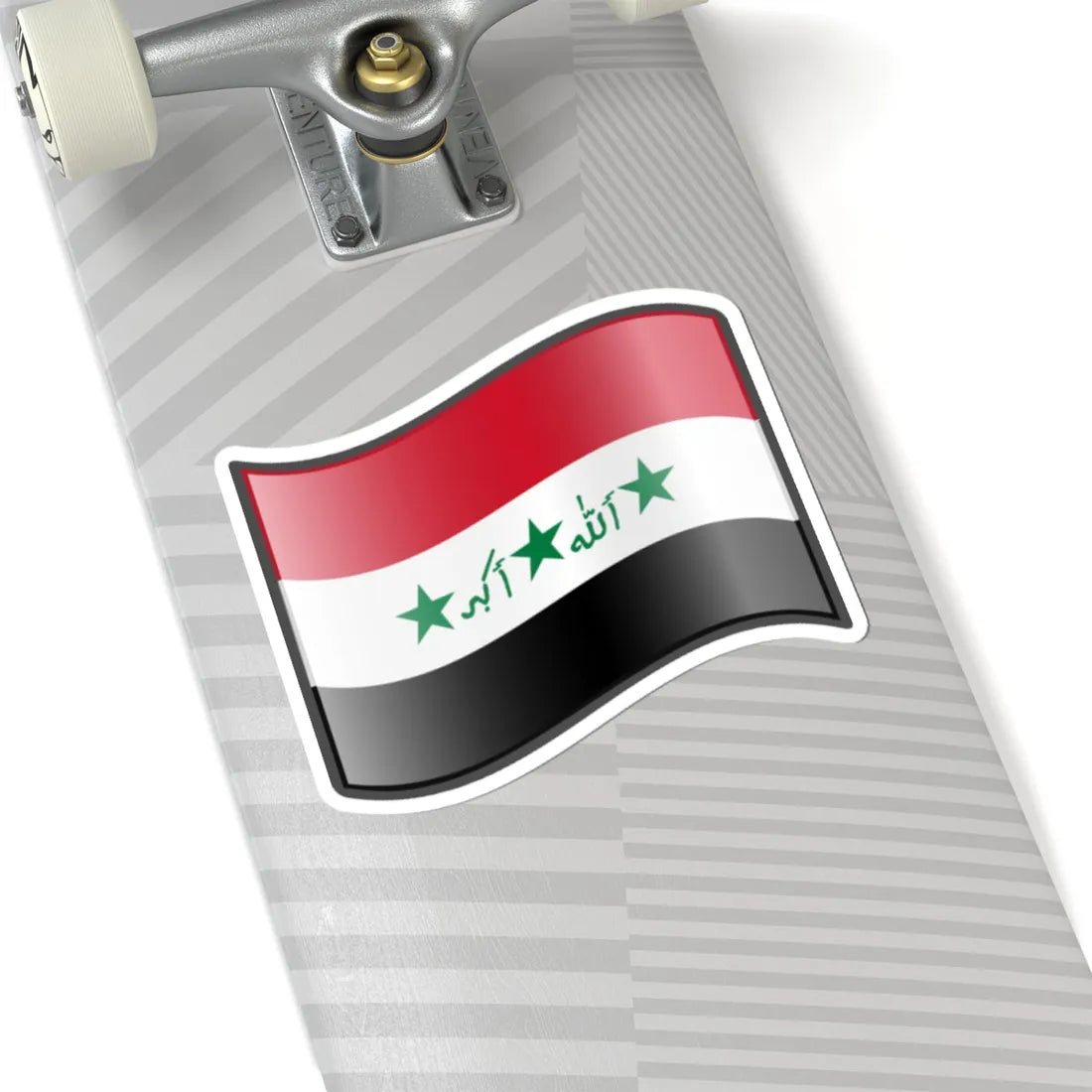 Nuvola Iraq flag 1991-2004 (Iraq) STICKER Vinyl Kiss-Cut Decal - The Sticker Space