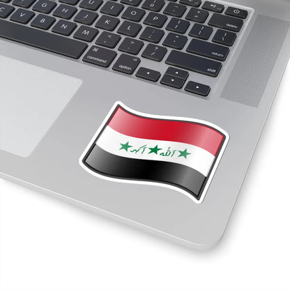 Nuvola Iraq flag 1991-2004 (Iraq) STICKER Vinyl Kiss-Cut Decal - The Sticker Space