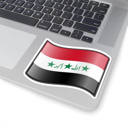 Nuvola Iraq flag 1991-2004 (Iraq) STICKER Vinyl Kiss-Cut Decal - The Sticker Space