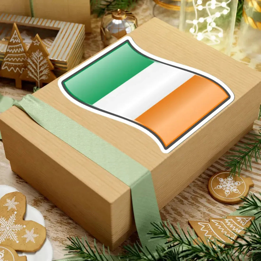 Nuvola Irish flag (Ireland) STICKER Vinyl Kiss-Cut Decal - The Sticker Space