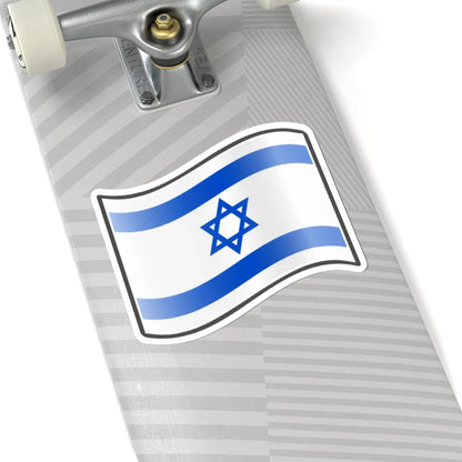 Nuvola Israeli flag (Israel) STICKER Vinyl Kiss-Cut Decal - The Sticker Space