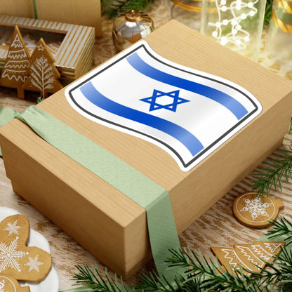 Nuvola Israeli flag (Israel) STICKER Vinyl Kiss-Cut Decal - The Sticker Space
