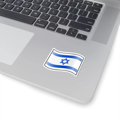 Nuvola Israeli flag (Israel) STICKER Vinyl Kiss-Cut Decal - The Sticker Space